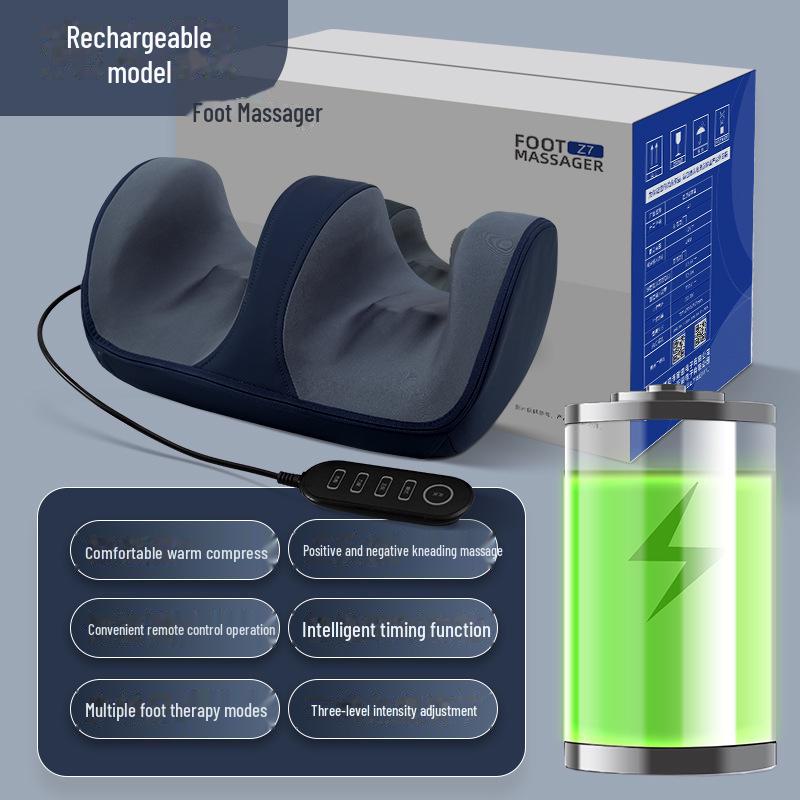 Multifunctional Leg & Foot Massager with Remote, Heat, and Kneading Therapy