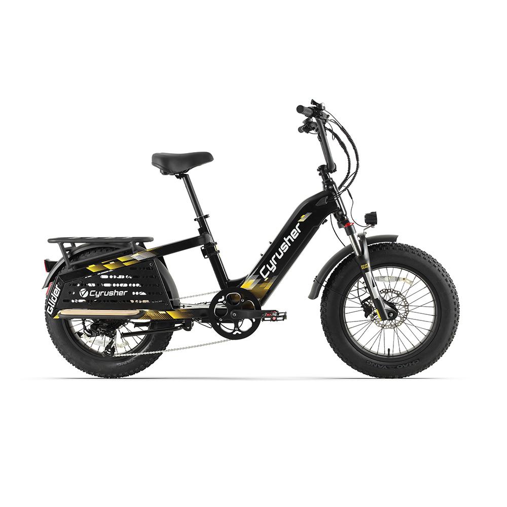 Cyrusher Glider Electric Cargo Bike with 52V 15.6AH Battery