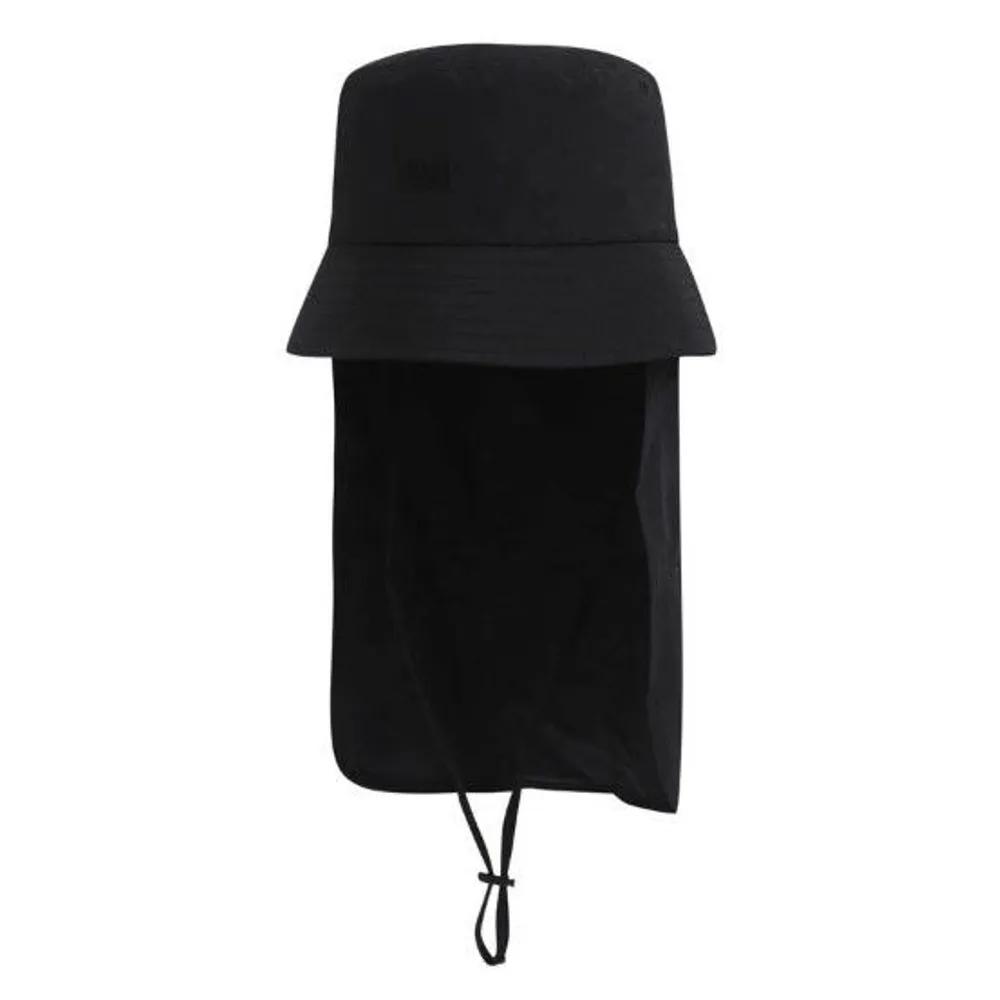 Unisex NBA Basic Lightweight Nylon Bucket Hat with Detachable Neck Cover N255AP151P Khaki