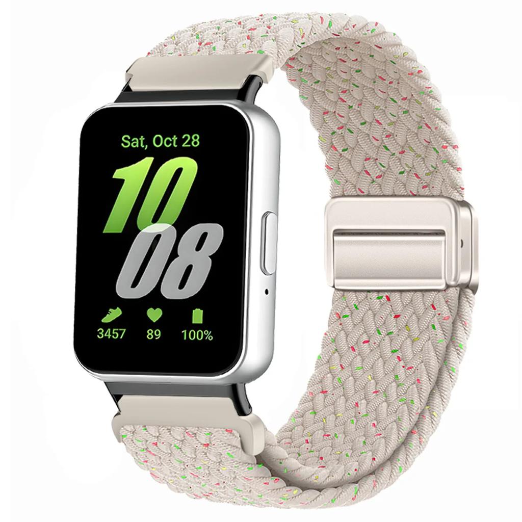 Magnetic Sport for Samsung Galaxy Fit 3 Watch Braided Strap Watchband for Samsung Galaxy Fit 3 Band Accessories Replacement