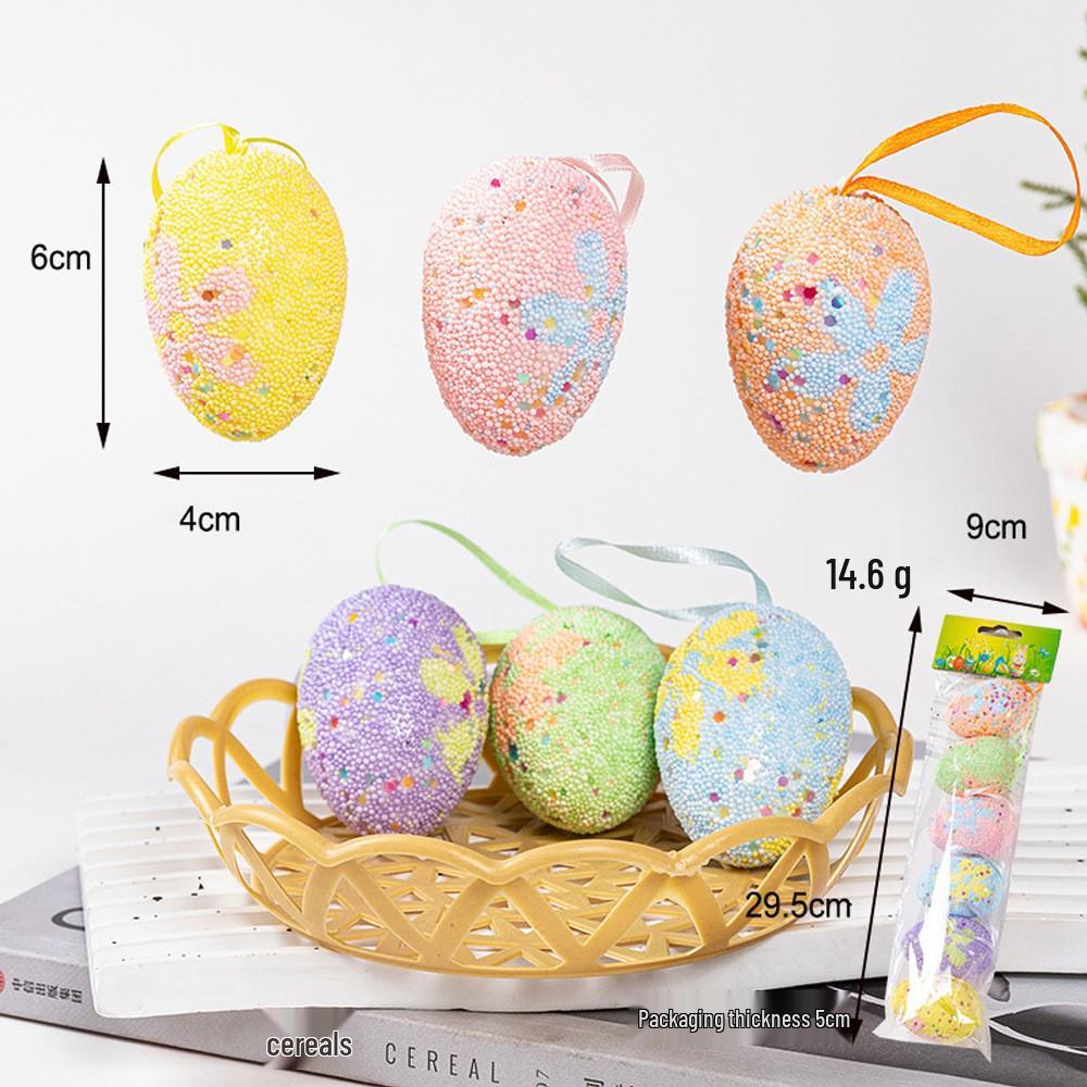 W magazynie: Kolorowe Piankowe Jajka Wielkanocne 3x4cm do Świątecznej Dekoracji