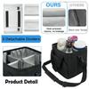 Collapsible 4-Cup Drink Bag Reusable Portable Insulated Beverage Bags Insulated 4 Cup Drinking Carrier for Hiking Walking Sports
