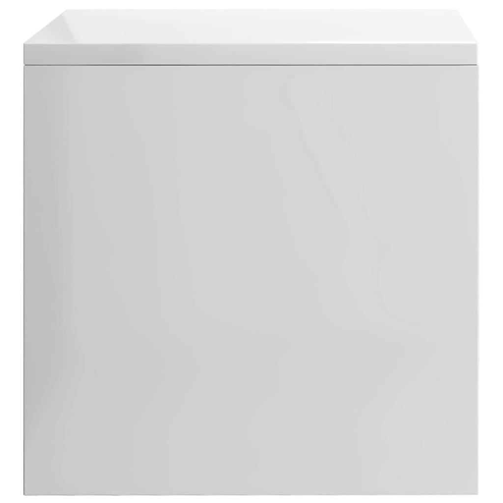 Nightstands (2 pcs) High Gloss White 40 x 30 x 30 cm Engineered Wood