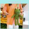Crossbody Frog Plush Bag Doll Shoulder Cute Cartoon Toy Backpack Birthday Gift