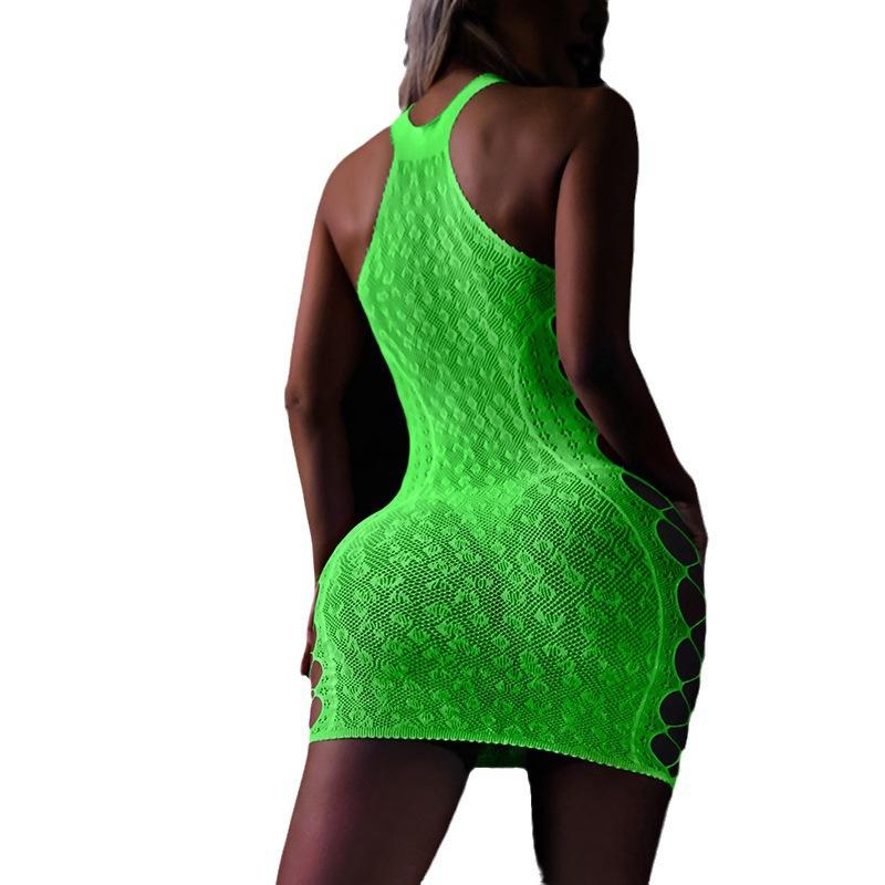 Sexy Lingerie Luminous Sexy Hip Skirt Hollow