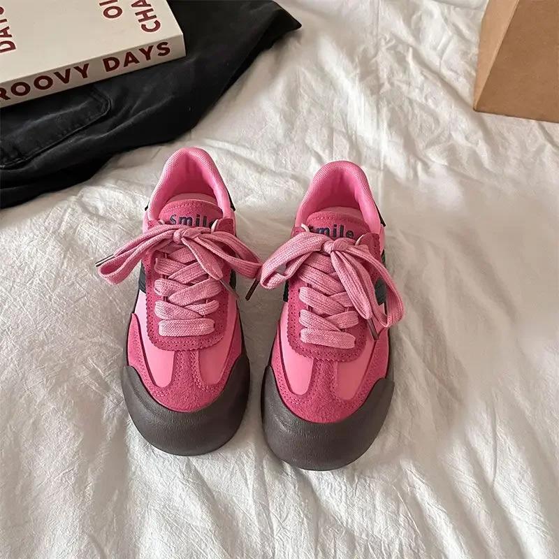 Fashion Thick-soled German Training Explosion 2025 New Mint Green and White Shoes Student Sports and Leisure Shoes Board Shoes