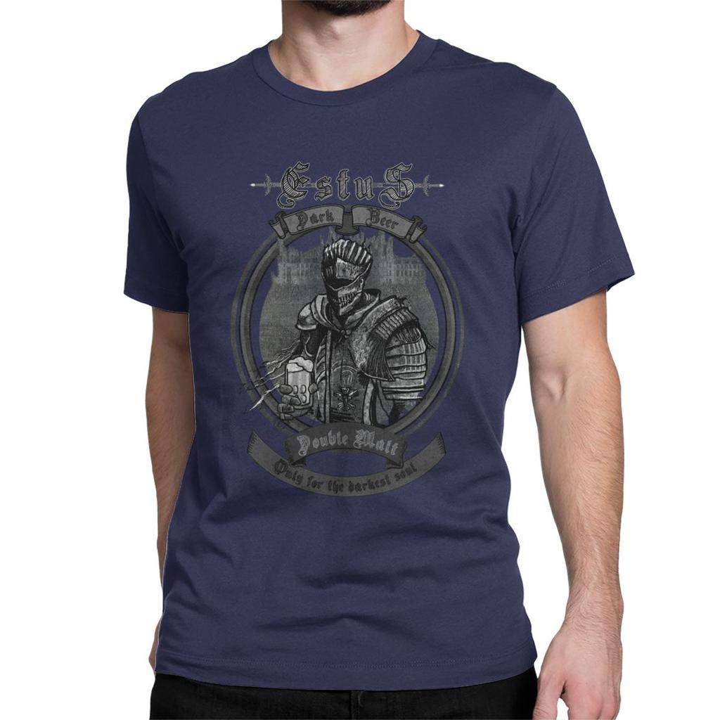 For The Darkest Soul Dark Souls T-Shirt Men Novelty 100% Cotton Tees Crewneck Short Sleeve T Shirts Plus Size Tops
