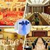 1PC Elastic Party Multiple Colors Ornament Polyester Decorative Chair Back Flower Wedding Decoration Mesh Romantic Accessories