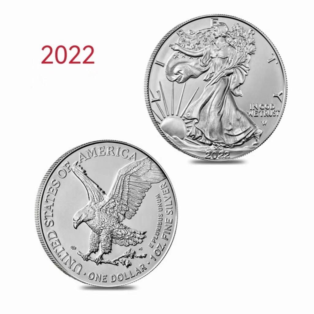 Statue of Liberty, commemorative medal, coin, craft gift, 2026 2025 2024, Eagle Ocean commemorative coin, silver plated
