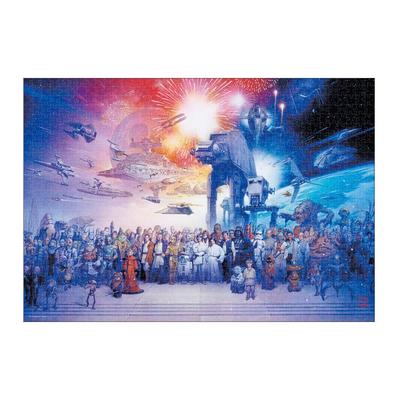 1000 Piece Jigsaw Puzzle Star Wars Retrospect [Stained Art] (51.2x73.7cm)
