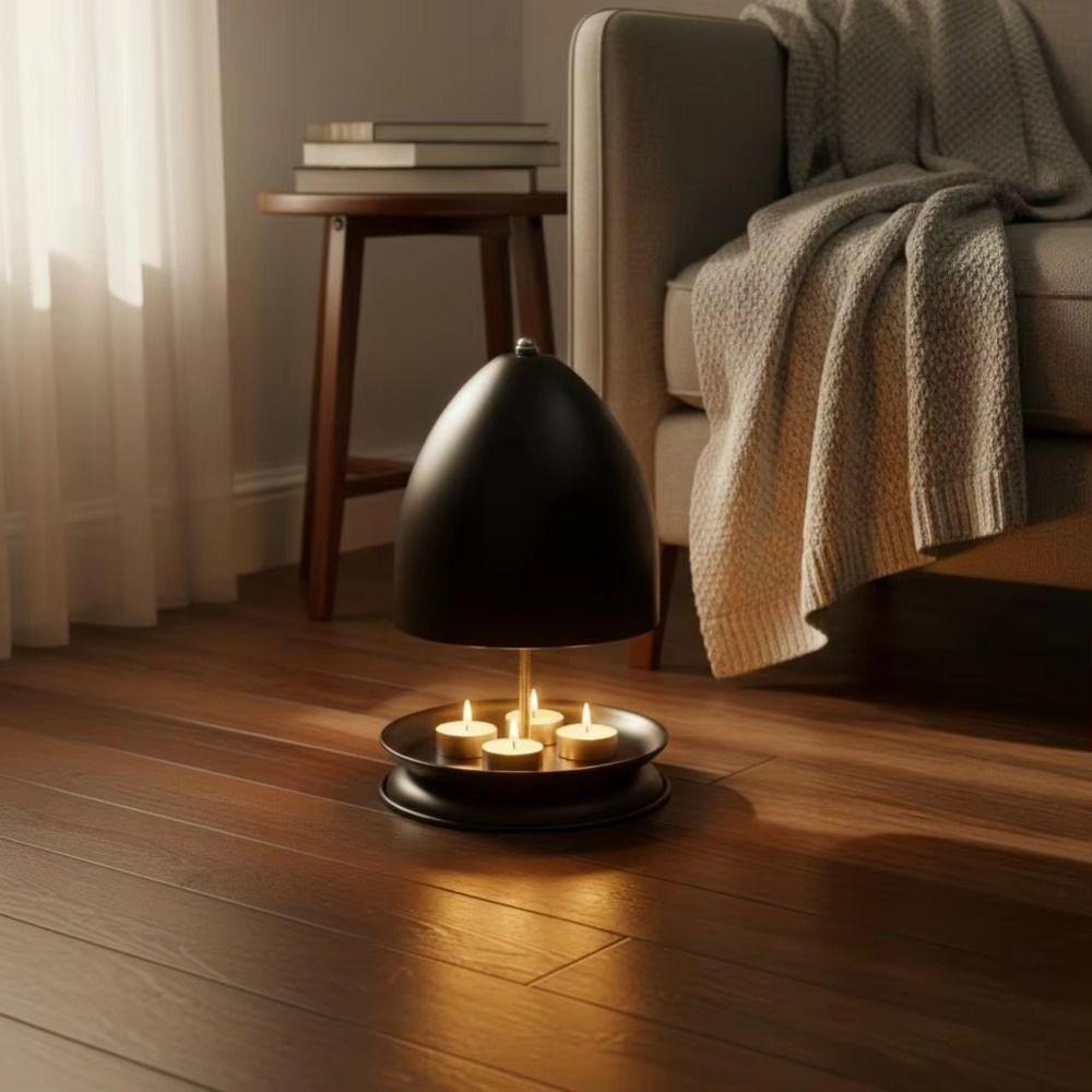 Schnellheizende Teelichtkerzenheizung Metall-Teelicht-Ofenhalter Geschenke Handwärmer für Zuhause Büros