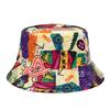 Nuovi Cappelli a Secchiello alla Moda con Graffiti Protezione Solare Stampa Lettere Moda Cappello da Pescatore Primavera/Estate Unisex Ombreggiatura Esterna Cappello da Pesca