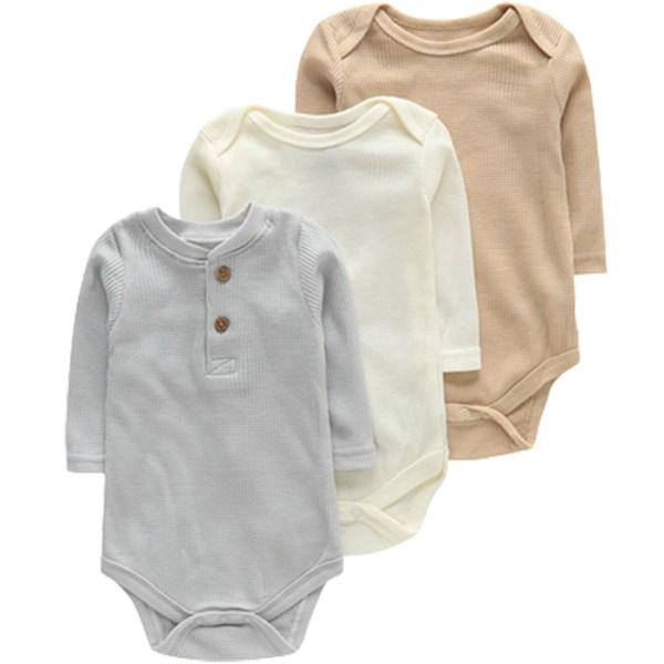 

MK Basic Waffle с длинными рукавами, детский боди, 3 комплекта, размер 3, лучшая детская одежда в Корее