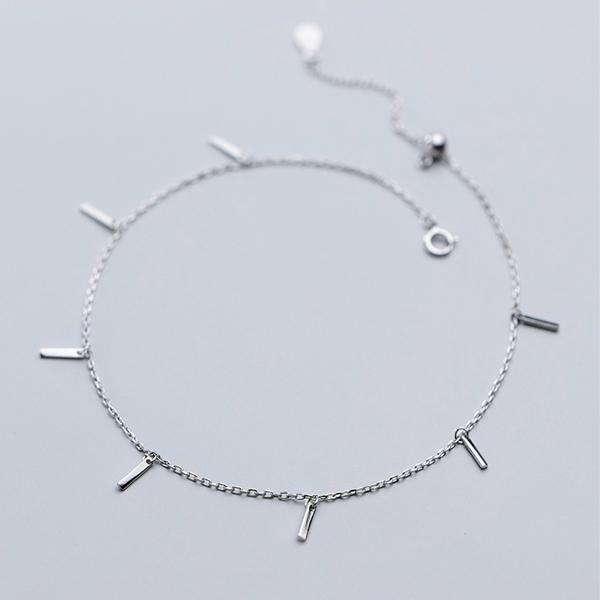 Tone Voguish Stylish Geometric Anklet Adjustable Link Chain Anklet Fine Jewelry For Women Girl Giveaway GiftFashion Anklet