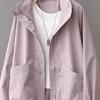 Women Spring Autumn Windbreaker Outerwear Korean Loose Casual Stand Collar Short Jacket Top