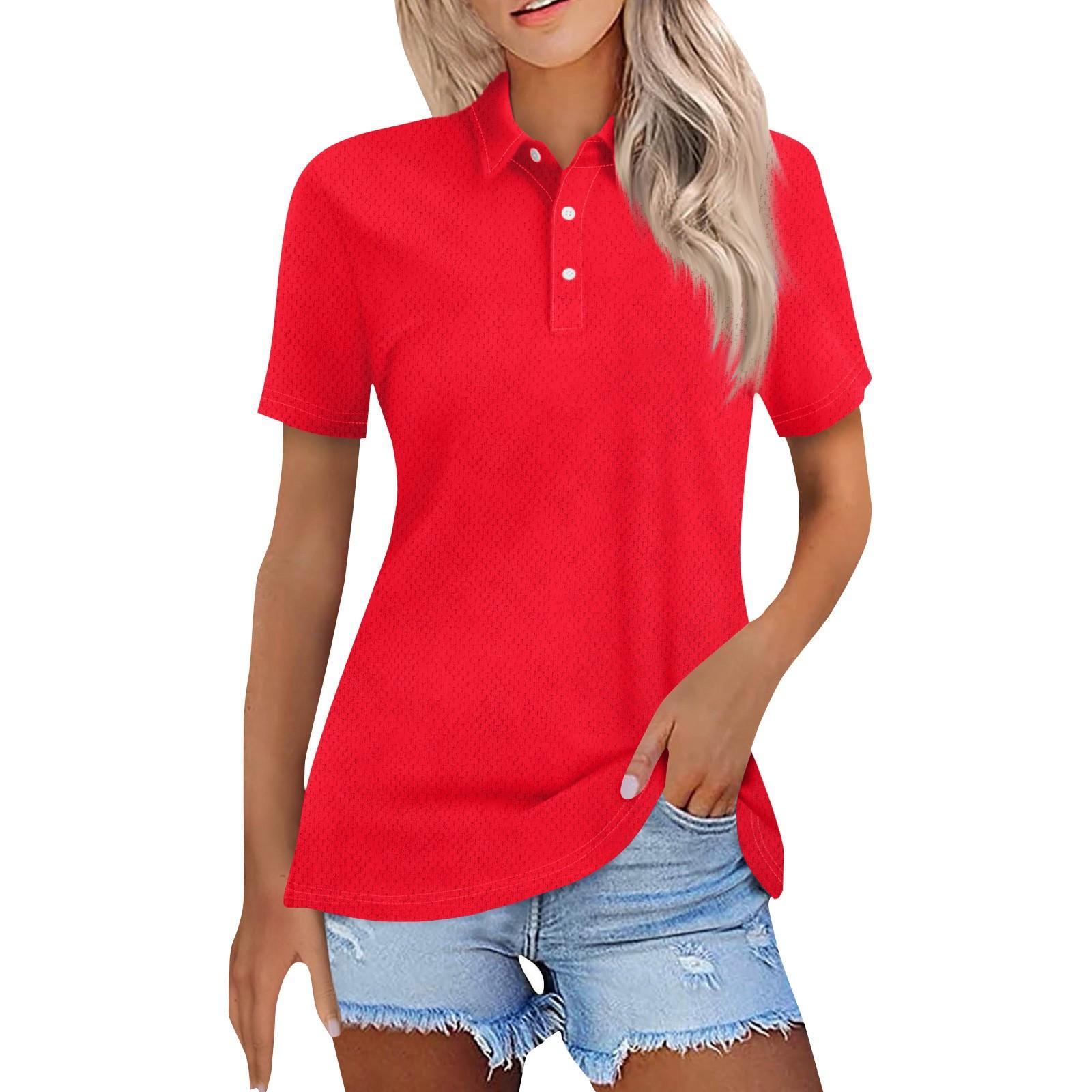 

Women s Fashion Casual Lapel Short Sleeve Print Shirt Women s Button Up Tops XXL