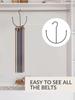 1pc Belt Storage Rack U Shape Multi-Purpose Belt Hanger Stainless Steel Solid Steel Metal Dipped Sorting Rack Tie Scarf Hanger