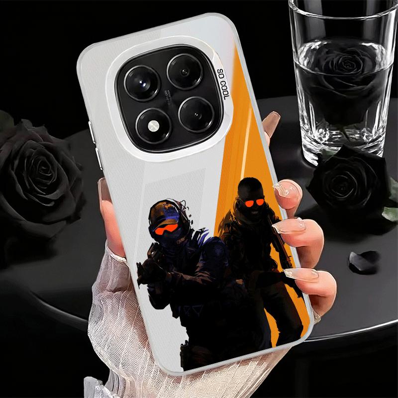 Counter Strike Cs Go Soft Phone Case for Xiaomi Redmi Note 13 14 15 Pro Plus 12S 12 11S 11 11T 10S 10 Shockproof Cover Back Shel