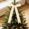 Velvet Ribbon Christmas Tree Bow Pendant - Hanging Party Decoration
