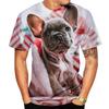 Fashion French Bulldog Graphics T-Shirts Summer Casual  Hip Hop OversizedO Neck Short Sleeve Funny Animal Printed T-shirts