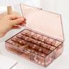 2 Layers Jewelry Storage Box Large Capacity Transparent Desktop Jewelry Case Space Saving Plastic Jewelry Organizer Women