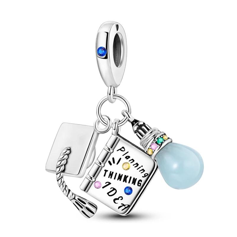Nuevo Abalorio de Tortuga Sirena Charms Compatibles Con Pulseras Originales cobre Abalorio de Café Charms de Abalorios para Mujeres Regalo de Bricolaje