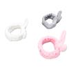 Soft Bunny Ear Makeup Headbands Stretchable Cute Spa Headbands for Makeup Bath Face Wash 3 Pieces Set