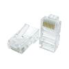 100PCS Unshielded RJ45 Modular Plugs Cat5e Networking Cable Connectors with Injection Molded Housing