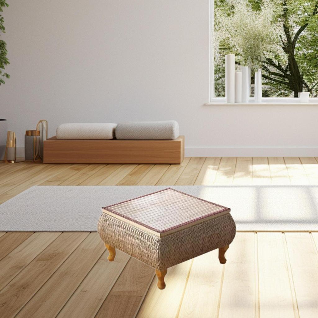 Rattan Coffee Table Japanese Floor Modern Decoration Vintage Design End Tatami Tea