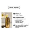 Metal Flower Vase for Home Decor and Living Room Vintage Decor Antique Decor for Home Décor (Gold)