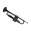 Trumpet Set B Flat Brass Replacement Musical Instrument Accessories with Storage BagBlack