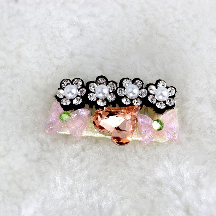 Rhinestone Hair Clip for Small Pets: Maltese, Yorkshire Terrier, Shih Tzu