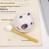 Cartoon Knock Knock Wooden Fish Ornament - Cute Granule Lucky Cat Decoration for Office