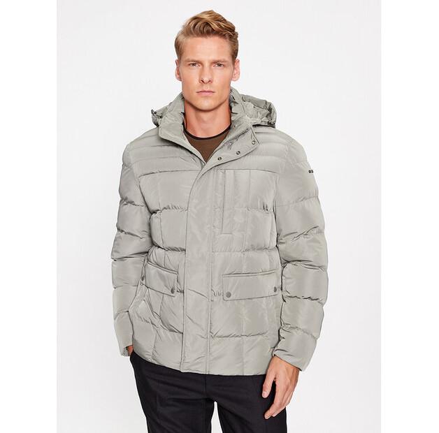 

Пуховик Geox Hilstone M3628C T2941F 3167 серый Regular Fit EU 48