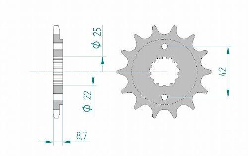 AFAM front sprocket 24501-15