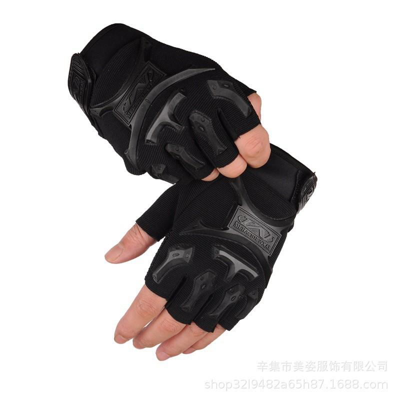 Taktische Halbfingerhandschuhe für Herren, Fitnessstudio, Radfahren, Wandern, Anti-Rutsch, Schweißabsorbierend, Winddicht, Leicht, Outdoor-Training