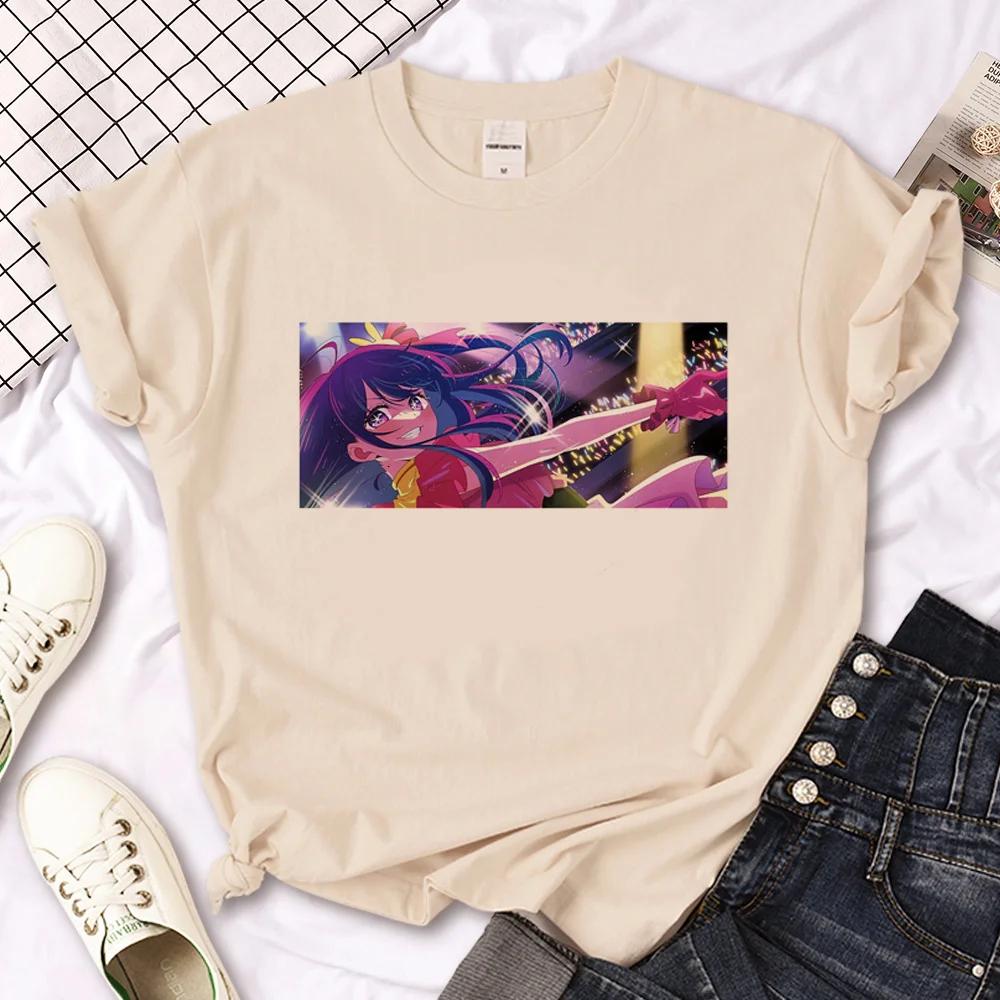 Oshi No Ko T Shirt Women Harajuku Top Girl Y2k Comic Unisexga Clothes Fashionable Summer Short Sleeved Female Top Tees