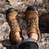 FashionClassic Men's Shoes Genuine Leather Casual Shoes Men Brand Non-Slip Mens Sneakers Comfortable Climbing Outdoor Male Hiking Shoes