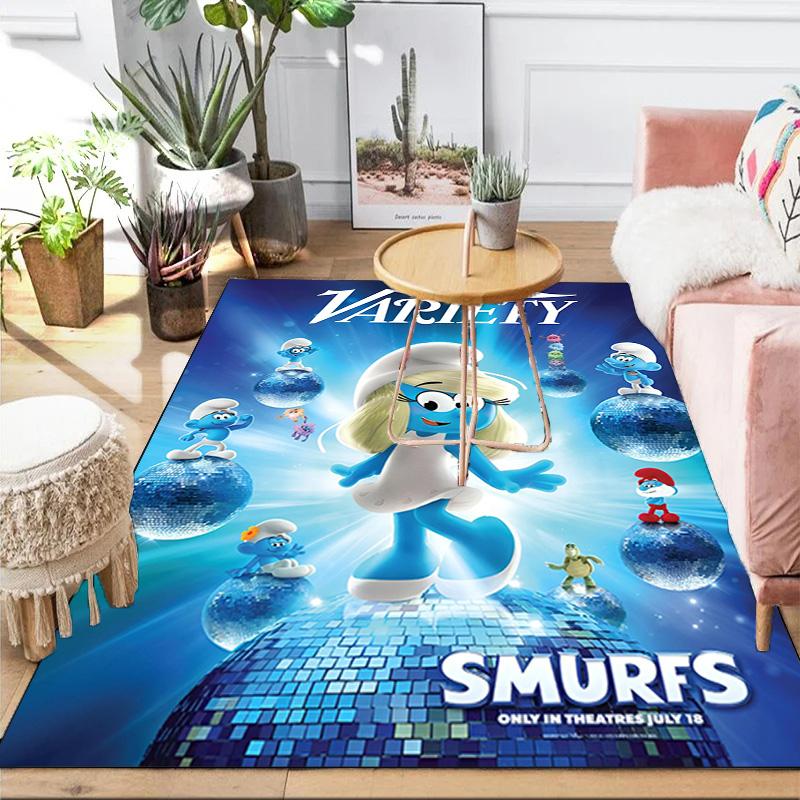 Smurfette's Adventure Area Rug Suitable for Indoor And Outdoor,Carpets for Kitchens, Homes, Offices, Living Rooms,Home Decor,Christmas Gift