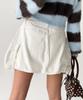 The Green Lab Cotton Cargo Miniskirt [White]