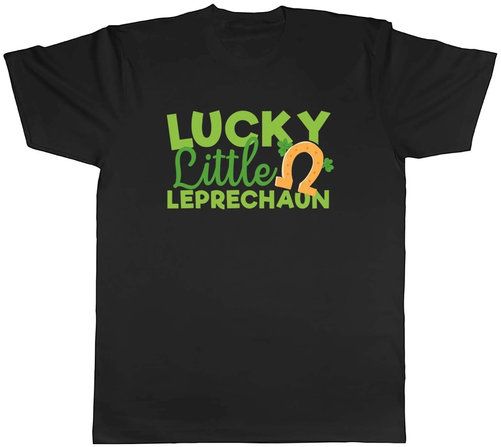 St Patrick s Day Mens T-Shirt Lucky Little Leprechaun Irish Unisex Tee Gift XS