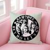 Punk Classic American Band RRamones Cushion Cover Pillow Case Soft Skin Friendly Fabric  Concealed Zipper