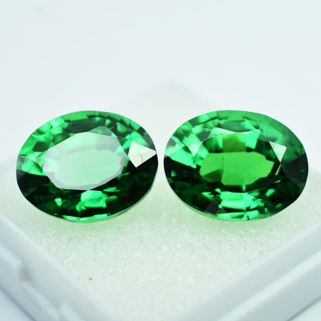 Natural Tsavorite Green Garnet Oval Cut 8 To 10 Ct Certified Loose Gemstones