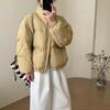European sweet stand-up collar thickened down jacket women's short winter fashion pocket zipper warm bread jacket tide