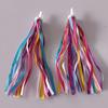 2pcs Tassel Ribbons Cycling Accessories Ren  Bike Decor Ribbon Bicycle Handlebar Colorful Tassel Streamers