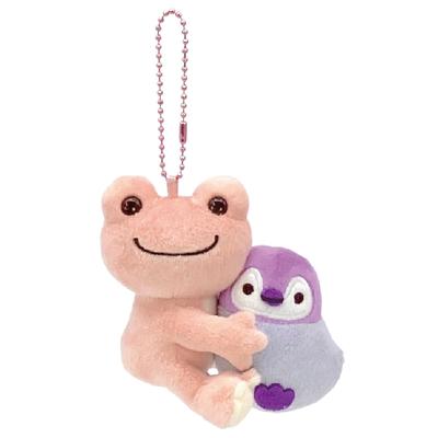 Nakajima Corporation Pickles the Frog, Sea Friends, Pair Mascot, Pink, 206572-25, H9 X W10 X D9cm