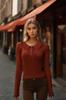Women's Fashion New Sweater Emerald Green Polo Neck Knitwear Sweater
