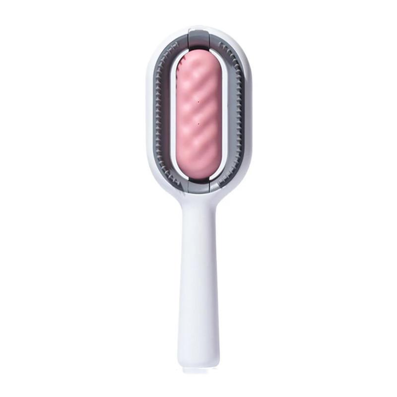 

Гребінець для очищення котів і собак Щітка для видалення шерсті для котів і собак Щітка для чищення Щітка для догляду за тваринами Ін’єкції води Масаж Товари для тварин рожевий