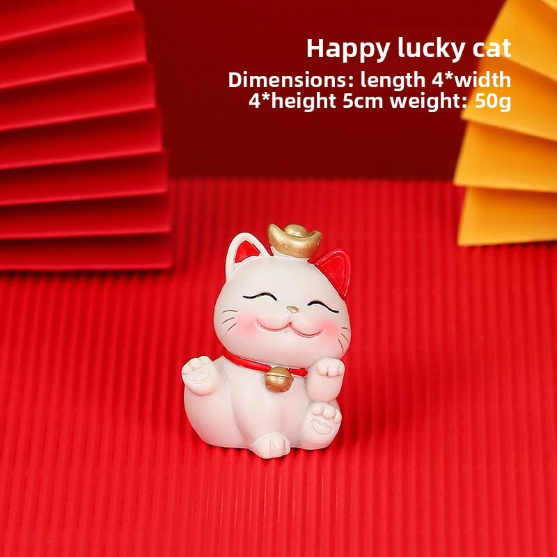 Cute Mobile Phone Stand Decoration Cute Maneki Neko Resin Office DeskCute Gift Decoration