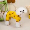 Cotton comfortable pet clothing puppy dog clothes four-legged pajamas spring and summer thin autumn and winter clothing